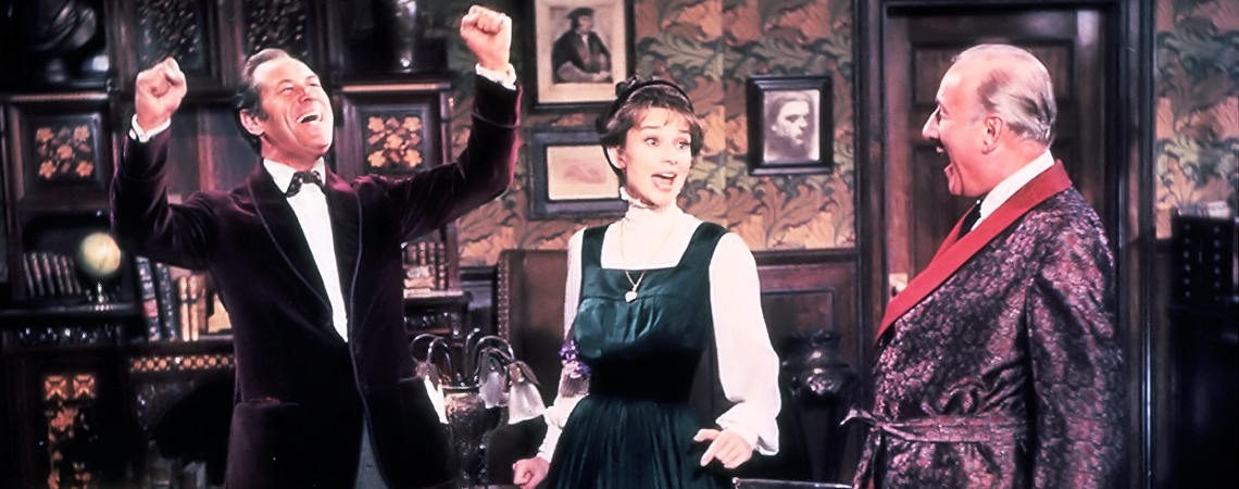 Rex Harrison, Audrey Hepburn, Wilfrid Hyde-White | "My Fair Lady" (1964) *