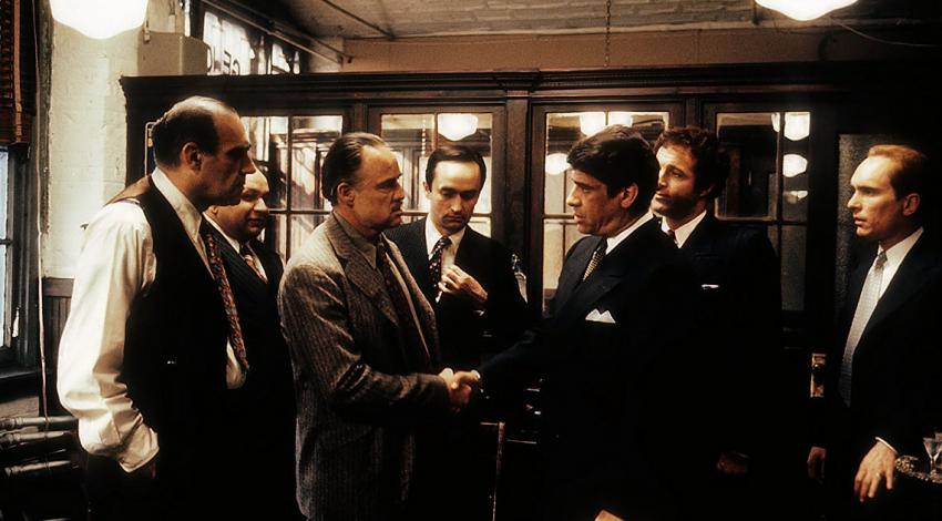 Marlon Brando, Robert Duvall, James Caan, John Cazale, Abe Vigoda, Richard S. Castellano, Al Lettieri | "The Godfather" (1972)